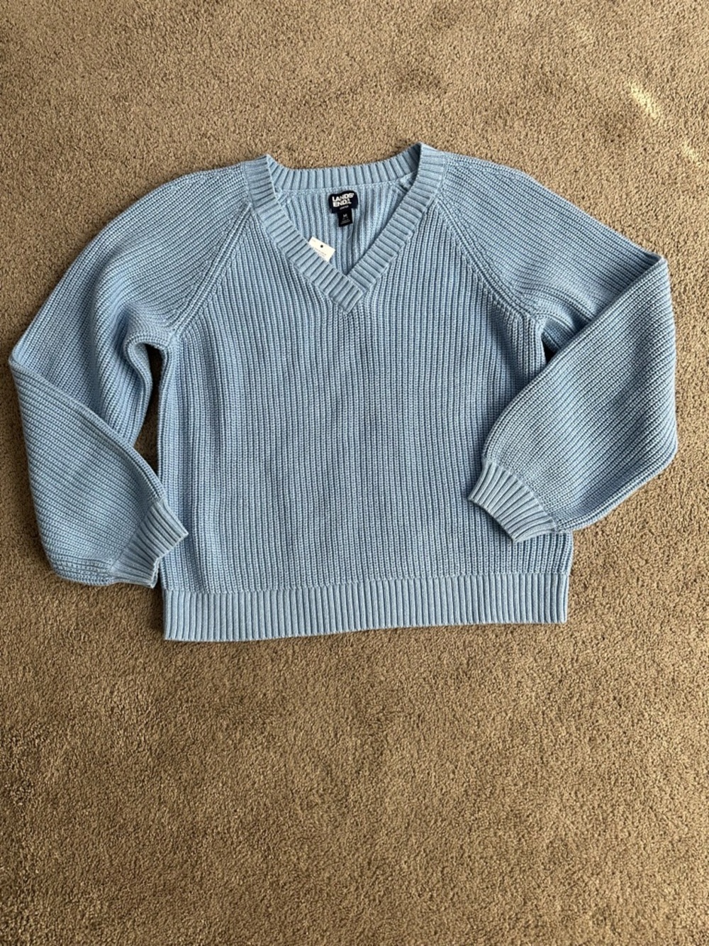 Lands‎ End crop sweater NWT